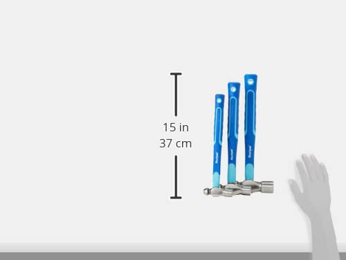 Blue Spot 26100 Ball Pein Hammer Set, Silver, Set of 3 Piece