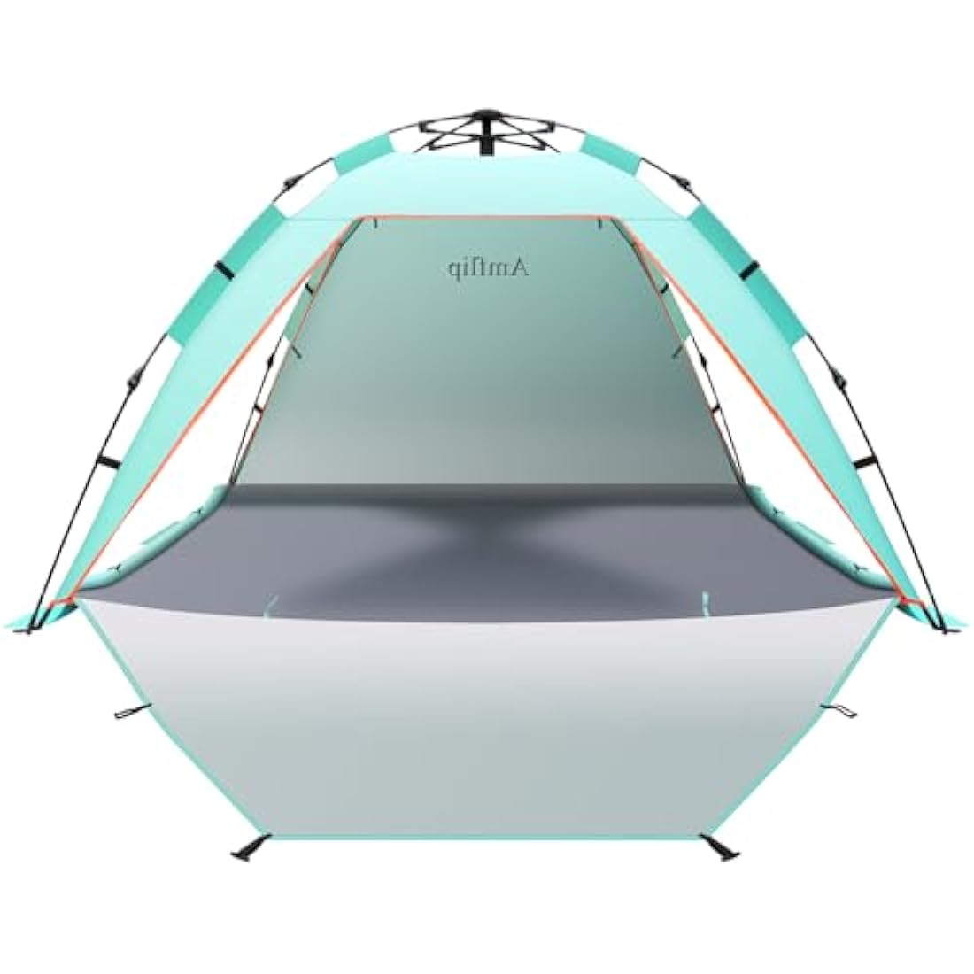 3-4 Person Instant Pop Up Automatic Beach Tent, Extra Large Portable Ventilated Sun Shelter with 3 expandable Door, Easy Setup Lightweight Sun Shade for Picnic,Beach,Garden