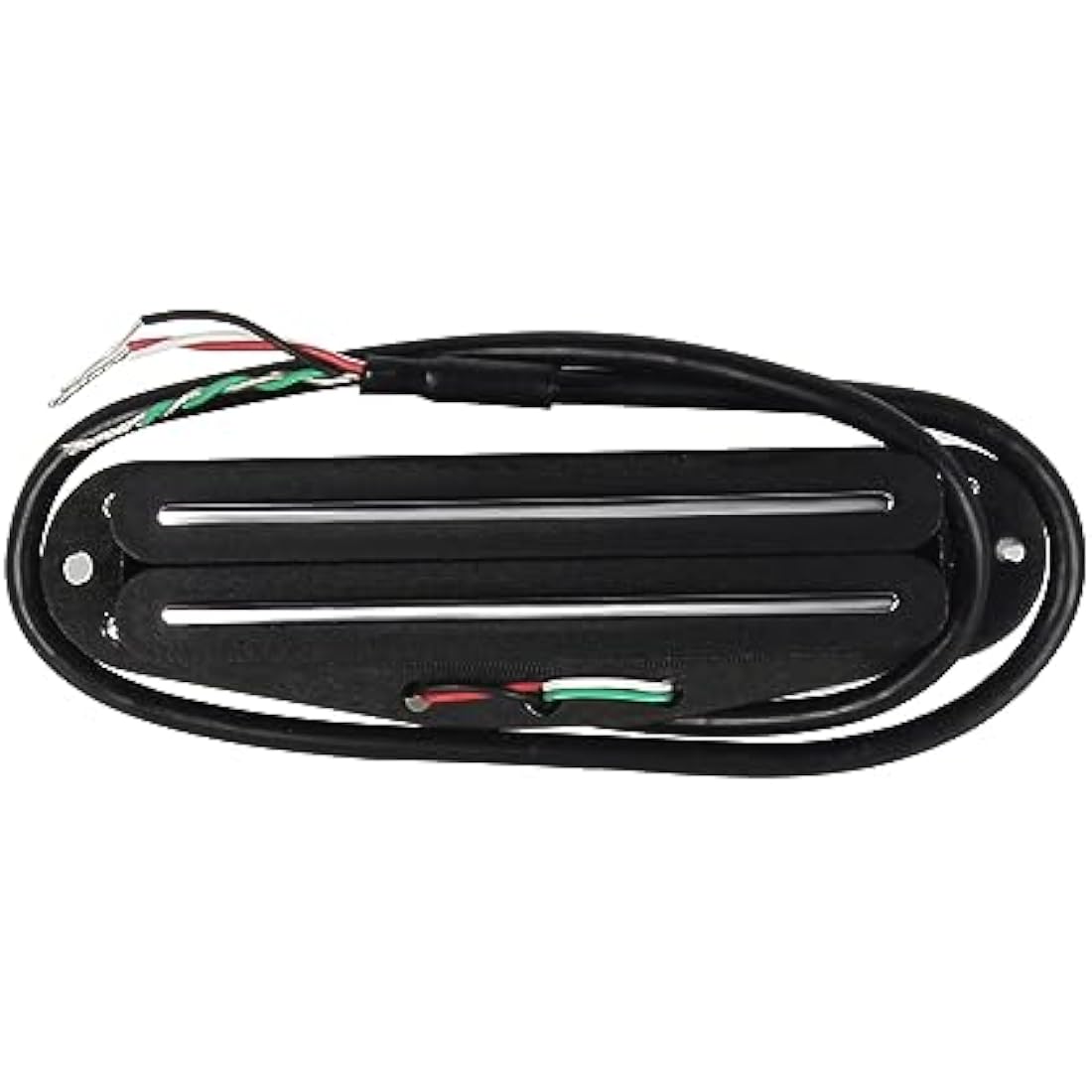 FLEOR Alnico 5 Hot Rail Humbucker Single-Coil-Sized Pickup 6-7K Humbucker Black Fit ST SQ TL Guitar