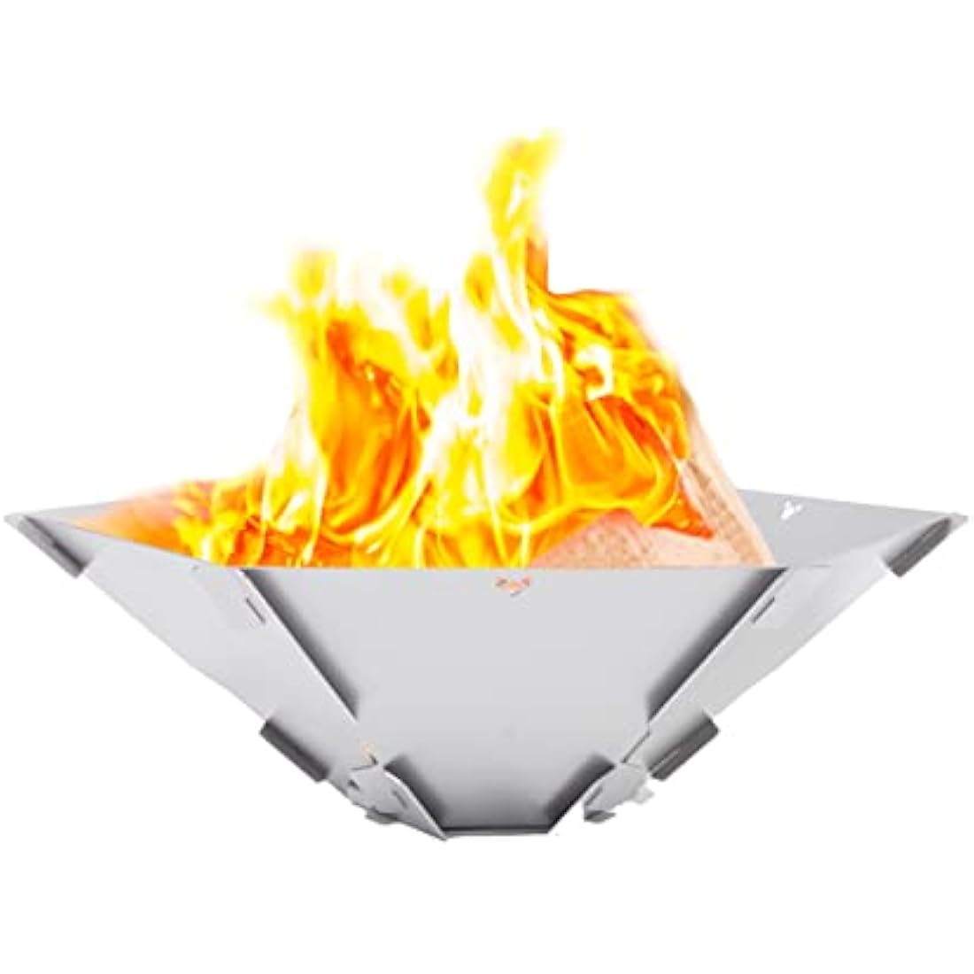 FENNEK Hexagon | The mobile fire pit made of stainless steel | Easy to dismantle and stick together | For camping, fishing vanlife and much more.