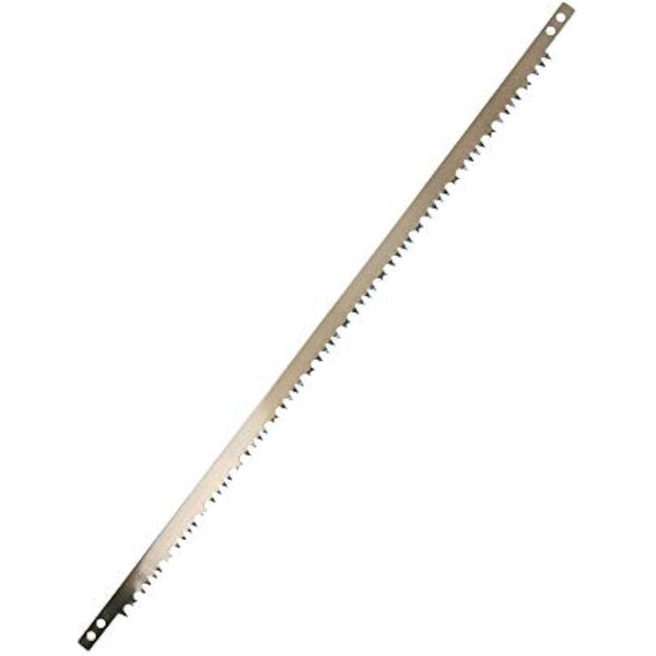 AB Tools 24” Heavy Duty Bow Saw Wood Logs Trees Branches Finger Guard + 6 Blades