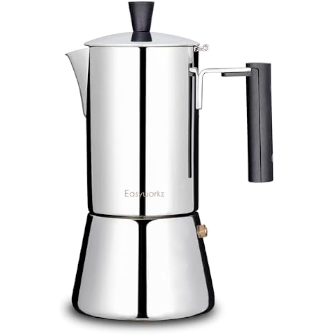 Easyworkz Pedro Stovetop Espresso Maker 6Cup 300ml Stainless Steel Italian Coffee Machine Maker Induction Moka Pot
