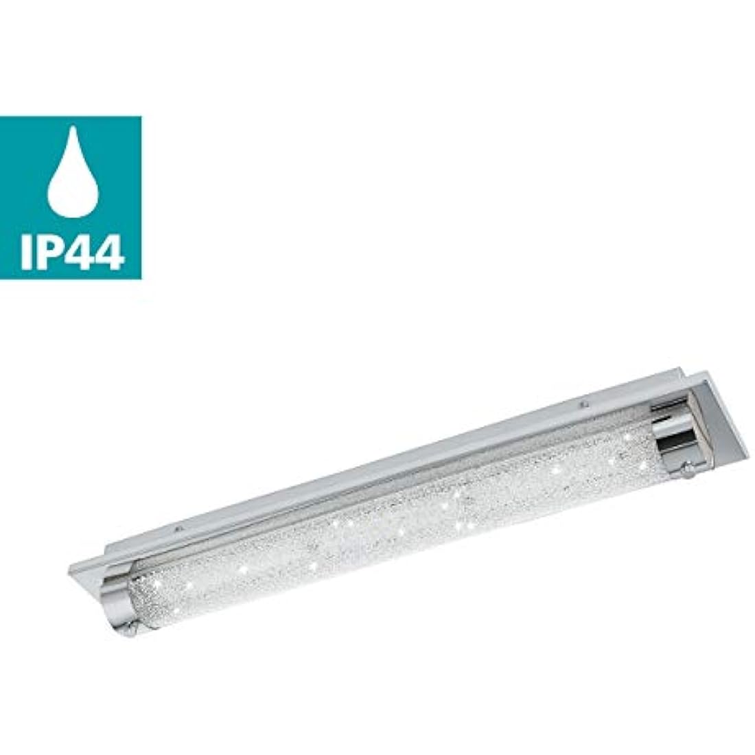 Eglo 97055 TOLORICO LED Bathroom Wall or Ceiling Light in Chrome and Crystal