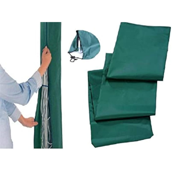EasyShopping247®UK - Rotary Airer Cover (Green) Universal Fit with Zip and Drawstring to tighten Airer.420D Rotary Line Cover is Weather Resistant | Protection for Garden Dryer, Parasol,Airer.