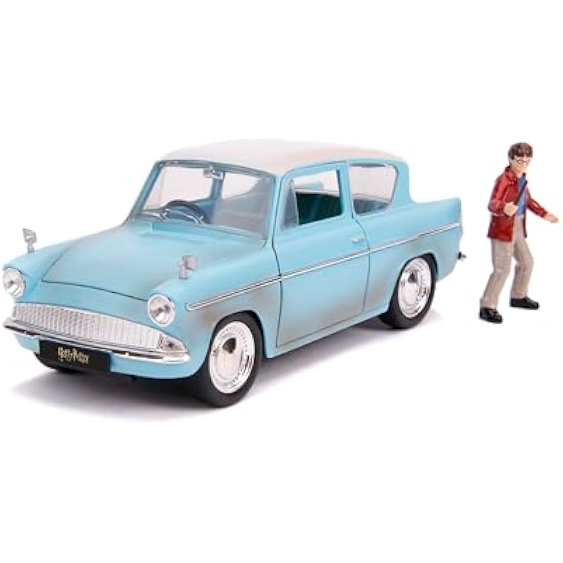 Jada JA31127 1:24 1959 Ford Anglia with Harry Potter Figure, Rusty Blue
