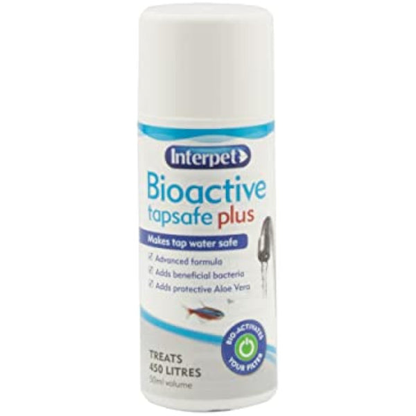 Interpet Bioactive Tapsafe Aquarium Water Dechlorinator & Conditioner, 50 ml, Keeps Fish Safe, Fast Acting, Removes Harmful Toxins from Tap Water Before Adding to Your Tank