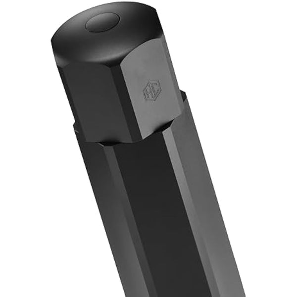 HexClad HexMill Pepper Grinder, Professional Grade Heavy Duty, Refillable, Aluminum Matte Black, Adjustable Ten Coarse Grind Settings