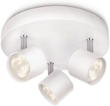 Philips myLiving Star 3 SpotLight Spiral Ceiling Light (Integrated 3 x 3 W LED Bulb) - White