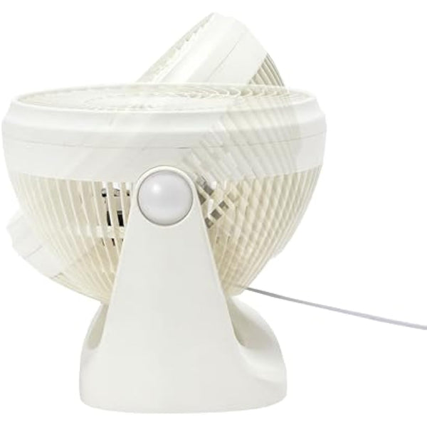 Amazon Basics Portable Desk Fan, 7 Inch Quiet Operation Cooling, 3 Speed Settings, 90° Variable Tilt, 15.49 x 27.3 x 27.69 cm, White