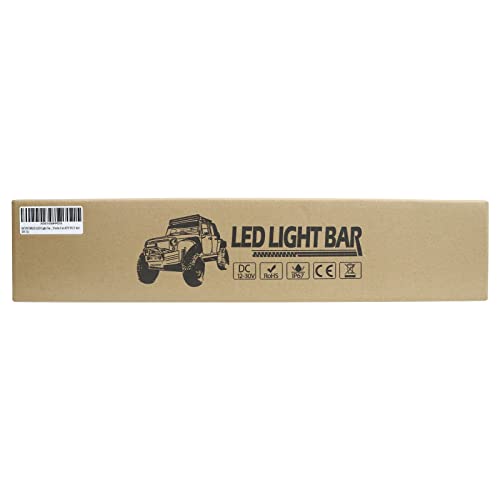 SKYWORLD LED Light Bar, 20 inch 126W Spot Flood Combo Beam Work Driving Lamp with Black License Plate Mounting Bracket Wiring Harness Kit for Truck Car ATV SUV 4X4 Truck Boat