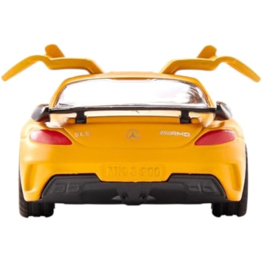 siku 1542, Mercedes-Benz SLS AMG Black Series sports car, Metal,Plastic, Orange, Opening gull-wing doors, Rubberised tyres