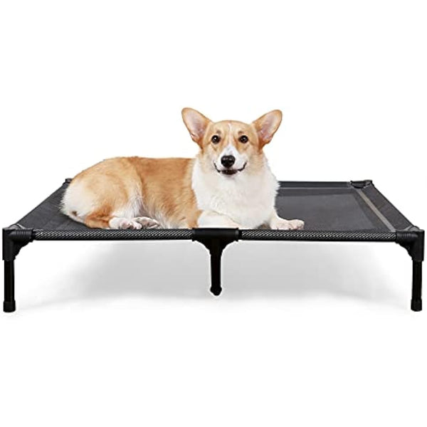 ANWA Elevated Dog Bed Large Size, Raised Dog Bed Outdoor Use, Portable Dog Cot Large Dogs