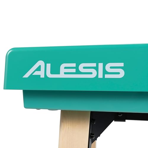 Alesis Recital Home Digital Piano with 88 Hammer Action Weighted Keys, Stand, Pedals and Lessons, Turquoise