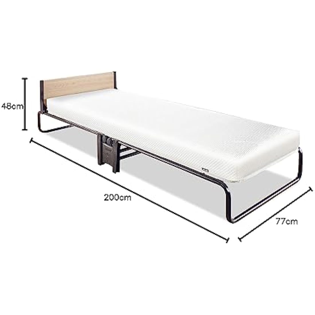 JAY-BE Revolution Folding Bed with Memory e-Fibre Mattress, Compact, Single