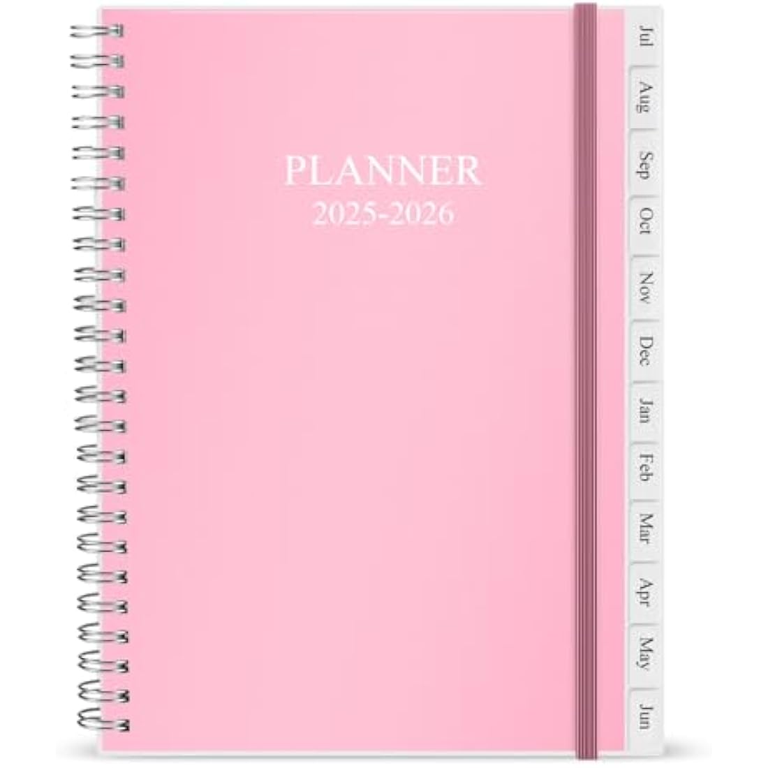 Diary 2025-2026, A5 Weekly/Monthly Planner with Monthly Tabs, 2025-2026 Planner from Jul 2025 to Jun 2026, Twin-Wire Binding,Easy to Organize Your Daily Life,14.8×21cm, Planners 2025-2026 Week to View