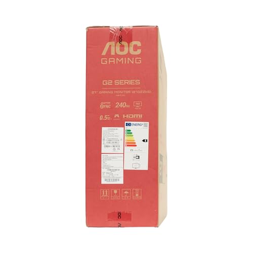 AOC Gaming 25G3ZM/BK - 24.5" 240Hz FHD Monitor, 0.5ms MPRT, FreeSync Premium (1920x1080, HDMI 2.0 x 2, DisplayPort 1.2 x 1, Headphone out (3.5mm)) black/red