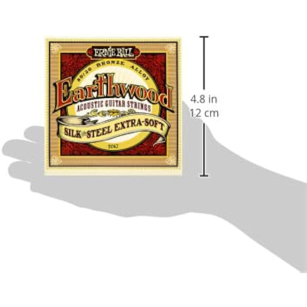 Ernie Ball Earthwood Silk and Steel Extra Soft 80/20 Bronze Acoustic Guitar Strings - 10-50 Gauge