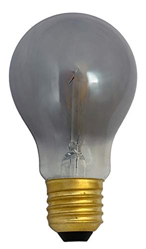 greenandco E27 A60 LED Vintage Filament Bulb Silver Grey 3W 90lm 1800K Extra Warm White 360 230V, no Flicker, not dimmable, 10-Pack