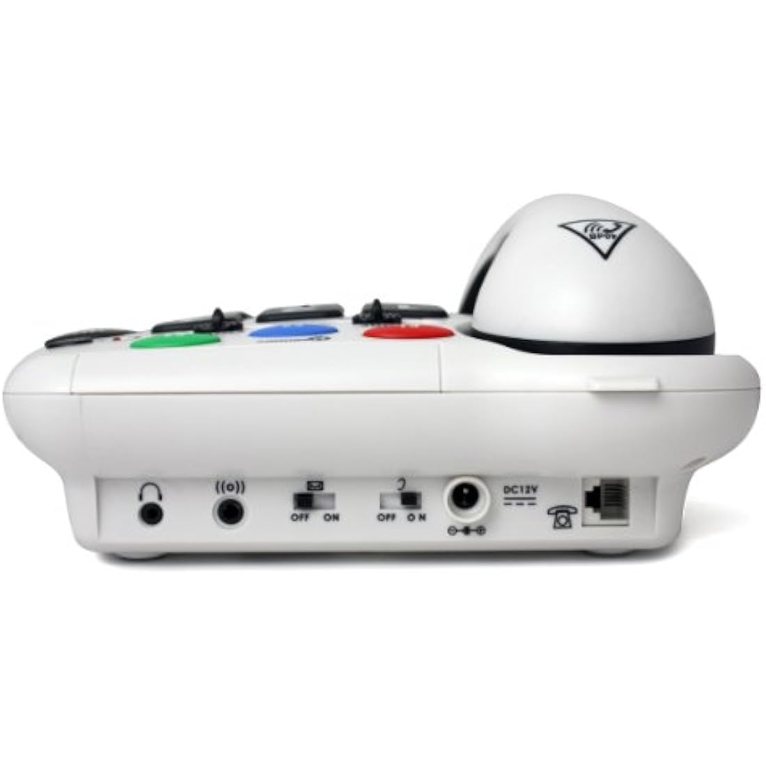 Geemarc Amplipower 50 - Amplified Corded Telephone with Tone and Volume control, Large Buttons and One-touch Memories - Hearing Aid Compatible - Specialised for Hearing Impaired - UK Version - White