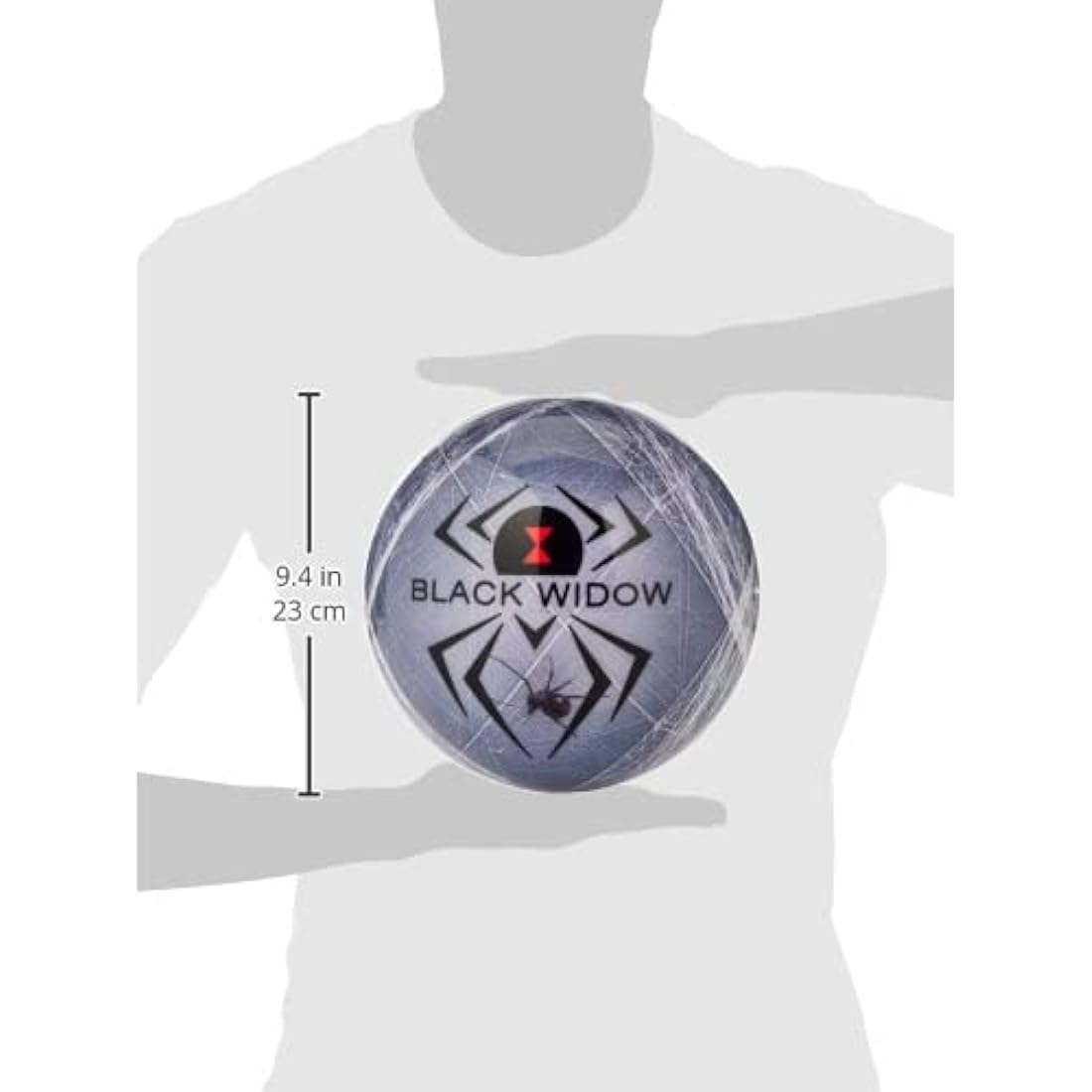 Hammer Black Widow Viz-A-Ball Bowling Ball - Grey/White