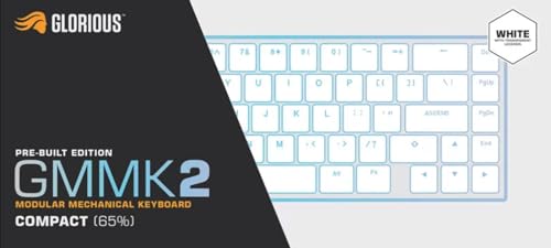 Glorious Gaming GMMK 2 Full Size (96%) - Mechanical Gaming Keyboard, Aluminium Frame, Customisable, Doubleshot Caps, Fox Switches, Per Key RGB, Full NKRO, English UK QWERTY Layout - Pink