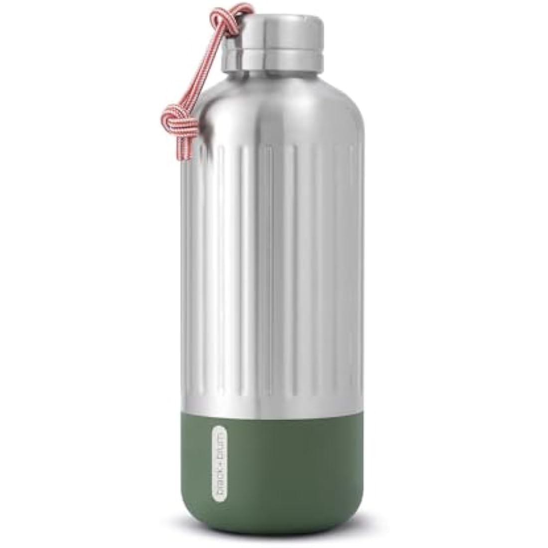 Black+Blum Explorer Insulated Bottle - Stainless Steel Leak Proof Water Bottle with Carry Loop - BPA Free Drinks Bottle for Hot or Cold Drinks, Hiking and Gym - Olive, Large 850ml