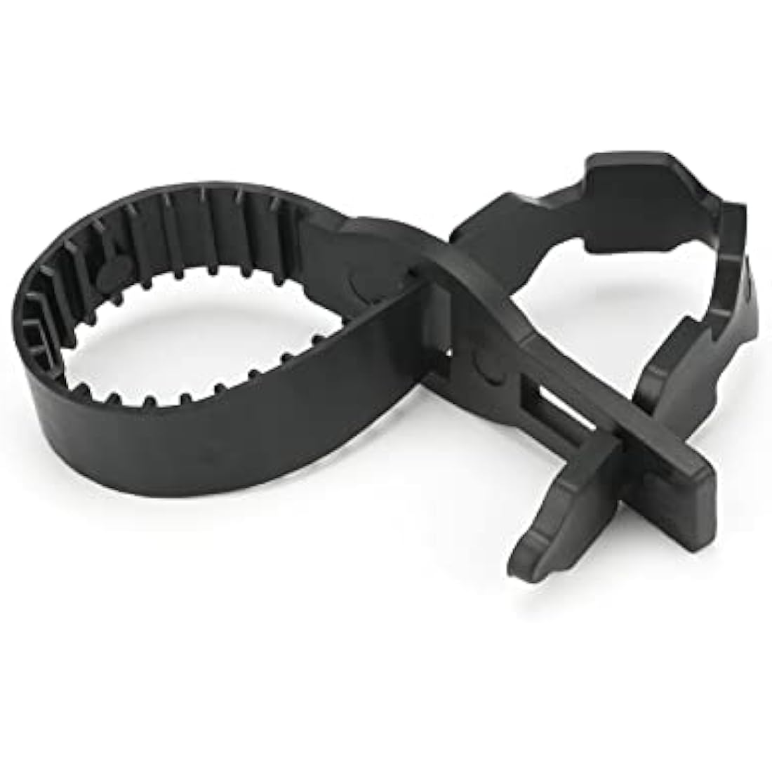 KINGLAKE 4Pcs 40cm Black Tree Ties Straps Supports Heavy Duty Shrub Ties Adjustable Interlock Garden Tree Ties for Shrub Rose Tree Plant Support