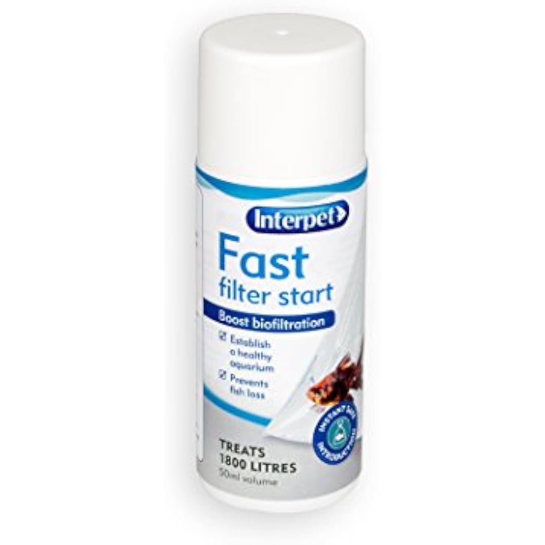 Interpet Fast Filter Start Treatment to Boost Aquarium Bio Filtration, 50 ml, Fast Acting Beneficial Bacteria, Safe for Fish