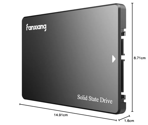 fanxiang S101 256GB SSD Internal SSD SATA III 6Gb/s 2.5" Read Speed Up to 550MB/s, Compatible with Laptops and Desktops (Black)
