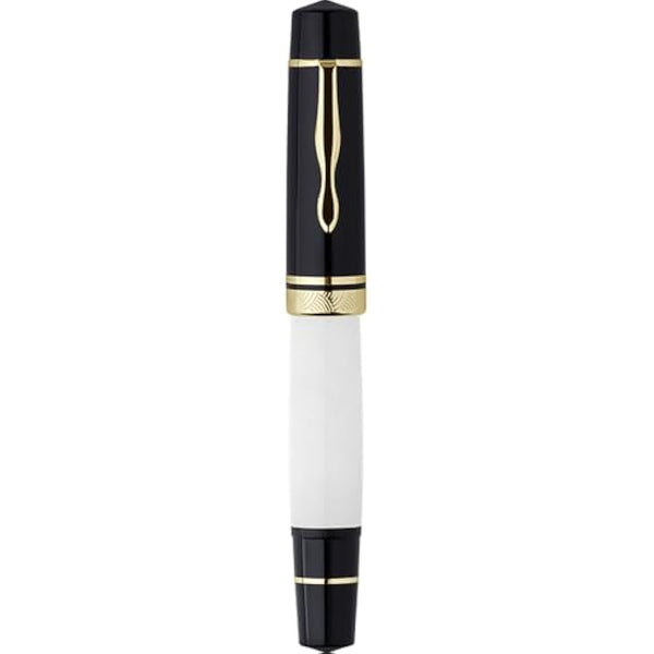 erofa Majohn P139#8 Medium Nib Fountain Pen with Box, Brass Piston System Large Capacity Writing Pen