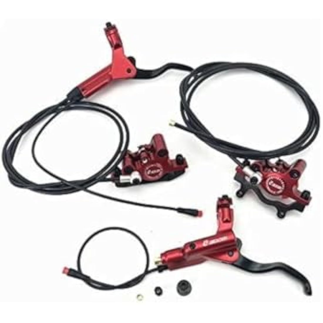 Zoom Hydraulic Disc Brake for E-bike HB-875-E Front & Rear Set No Rotor