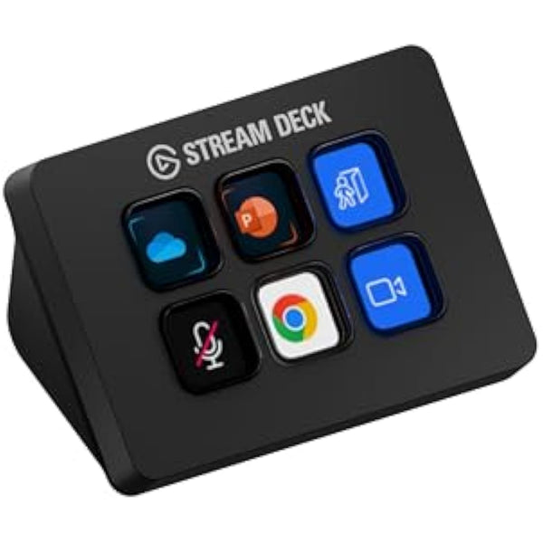 Elgato Stream Deck Mini – Control Zoom, Teams, PowerPoint, MS Office and More, Boost Productivity with Seamless Integration for Daily Apps, Set Up Shortcuts Easily, Compatible with Mac and PC