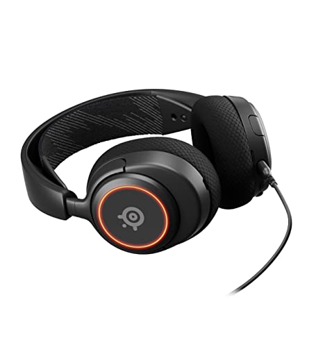 SteelSeries Arctis Nova 3 - USB-C Gaming Headset for PC, PS4, PS5 & Switch - RGB Lights - Hi-Fi Drivers - 360° Spatial Audio - AirWeave Memory Foam Earcups - Super Lightweight - ClearCast Gen 2 Mic