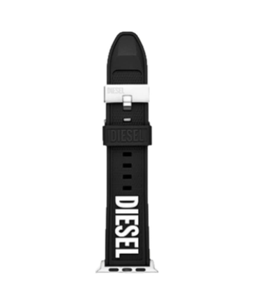 DIESEL Unisex Leather, Synthetic or Stainless Steel Strap, Compatible with 42mm/44mm/45mm Apple Watch®