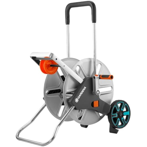Gardena CleverRoll L Easy Metal: Large hose trolley with up to 100 m capacity, especially stable hose guide in a robust metal frame (18550-20)