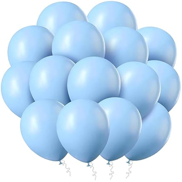 Ainiv 60 PCS Pastel Blue Balloons, 12inch Blue Latex Party Balloons, Macaron Blue Balloons for Blue Theme Party Supplies, Balloons for Birthday Party Wedding Baby Shower Decorations