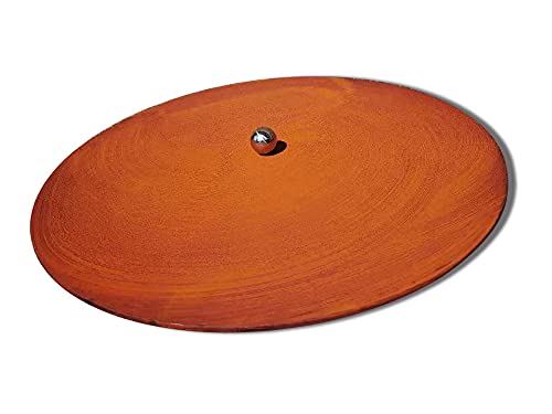 K?hko Design Lid with Ball Handle with Rust Patina Colour for all Fire Bowl ? 80.5 cm