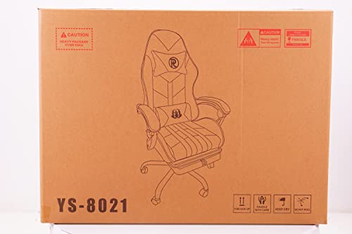 Play haha.Ergonomic reclining seat with footrest adjustable headrest and lumbar cushion high back support padded armrests PU leather finish for gaming home or office use
