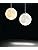 KRUIHAN 3D Print Led Moon Lamp Hang Ceiling Lamp Moon Light Night Light for Kids Room Restaurant Bed Room Living Room 25CM