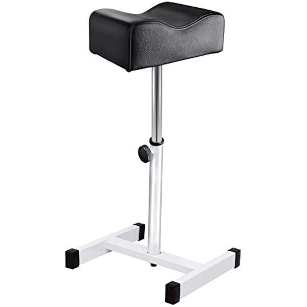 Kalolary 18-26 Inch Adjustable Pedicure Nail Footrest Manicure Foot Rest Stool Soft Pedicure Chair for Foot Resting Pedicure Beauty Salon or Home Selfcare（Black