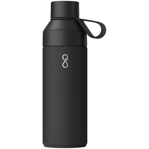 Ocean Bottle - Recycled Stainless Steel Bottle - Eco-Friendly & Reusable (Big 1l, Obsidian Black)