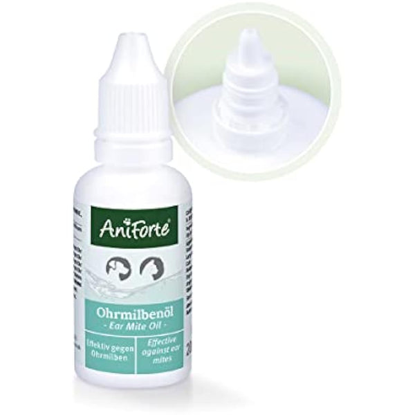 AniForte Ear Mite Drops 20ml for Dogs, Cats, Rodents and Pets: Treatment for Pets and Animals to Kill & Remove Ear Mites, Ear-Drops