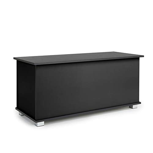 Home Source Ottoman Storage Toy Chest Bedding Blanket Box, Black, 99cm
