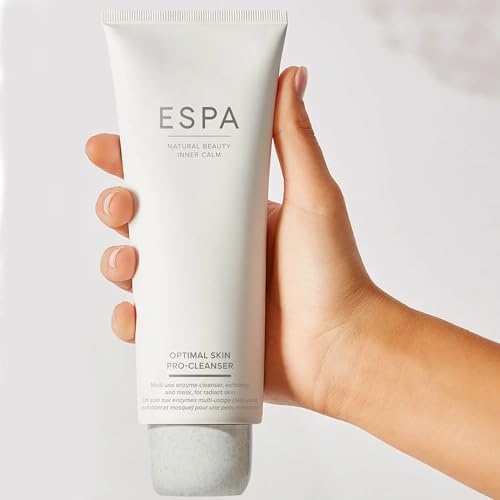 ESPA | Optimal Skin Pro-Cleanser Supersize | 200ml | 3-in-1: Cleanser, Exfoliator and Mask | Visibly Smoothes, Brightens & Hydrates | Pumpkin Enzymes, Jojoba Spheres & Essential Oils