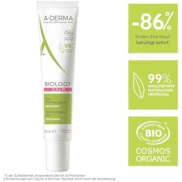 A-DERMA Biology Calm Dermatological Care Soothing Organic 40ml