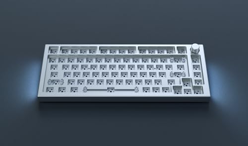 Glorious Gaming GMMK PRO 75% Barebones (Frame Only) - Modular Mechanical Gaming Keyboard, TKL Size (75%), 1.5kg Frame, RGB, Customisable, 5-Pin Switch Support, International/ISO Layout - Black Slate