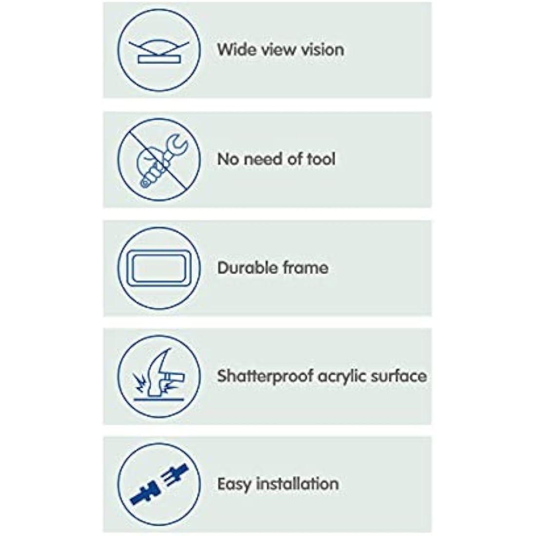 Altabebe AL1104 Back Seat Mirror, Black