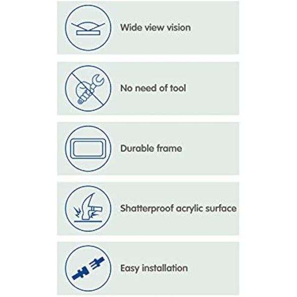 Altabebe AL1104 Back Seat Mirror, Black