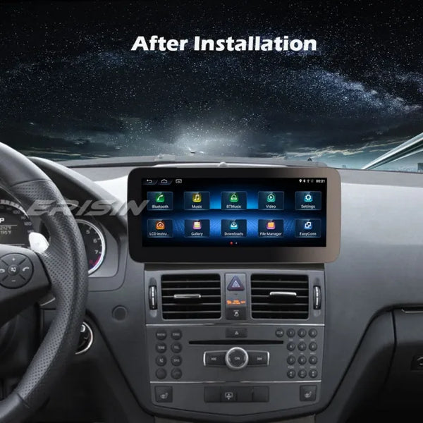 ES2640C 10.25" Android 10.0 Car Stereo GPS Sat Nav Radio for Mercedes Benz C-Class W204 2008-2010 with NTG IPS Wireless CarPlay DAB+ 4G WiFi