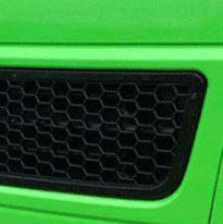 For VW T5.1 Transporter Honeycomb Matte Black Bumper Grille + Fog Light Trims + Number Plate Trim Sportline Painted and Ready to Fit